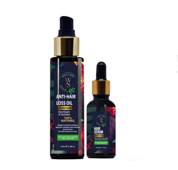 Duo Anti-Chute Cheveux – Huile & Sérum Nourrissants | Was Liebe