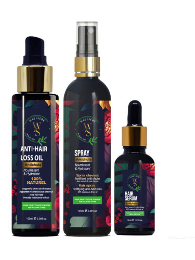 Trio Anti-Chute Cheveux – Huile, Spray & Sérum | Was Liebe