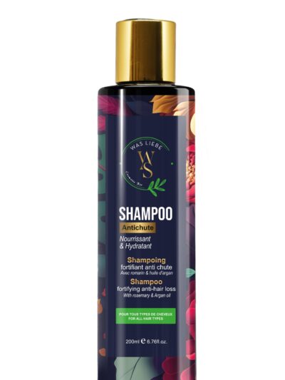 Shampoing Antichute Was Liebe – fortifiant et nourrissant à l’huile d’argan et romarin